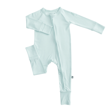 Convertible Footed Romper in Sea Glass