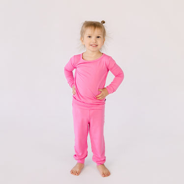 Two-Piece Long Pajama Set in Watermelon