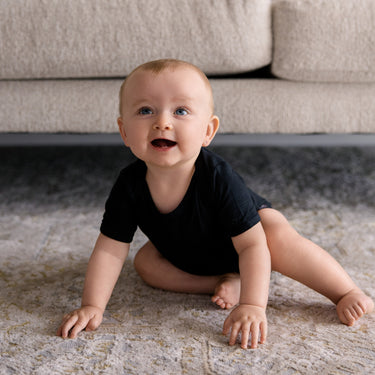 Short Sleeve Bodysuit in Black