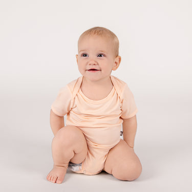 Short Sleeve Bodysuit in Vanilla