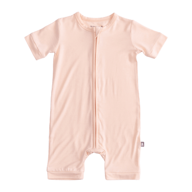 Short Zip Romper in Vanilla