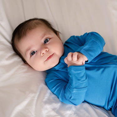 Zip Footie in Deep Sea