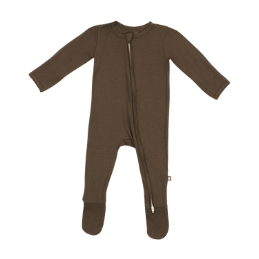 Zip Footie in Choco