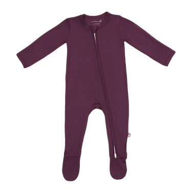 Zip Footie in Cranberry