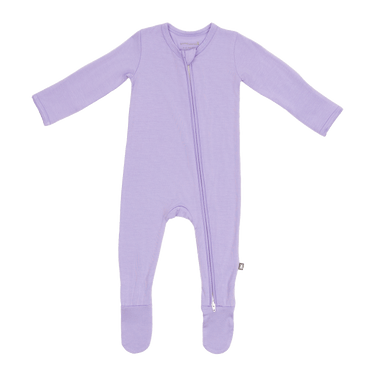 Zip Footie in Lilac