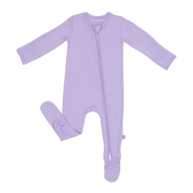 Zip Footie in Lilac