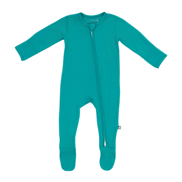 Zip Footie in Surf