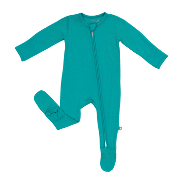Zip Footie in Surf