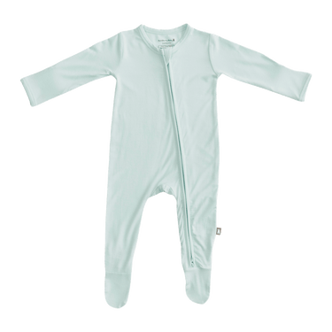 Zip Footie in Sea Glass