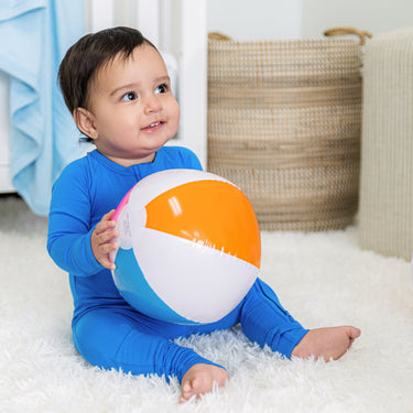 Zip Romper in Deep Sea