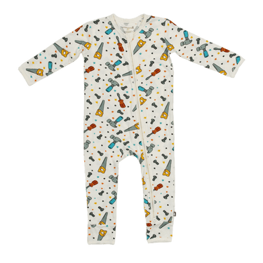 Zip Romper in Tool Time