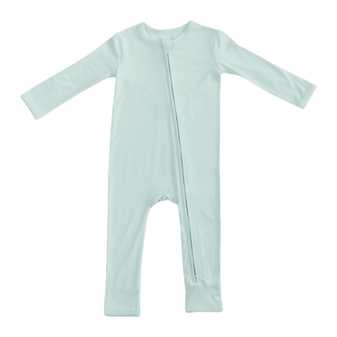 Zip Romper in Sea Glass