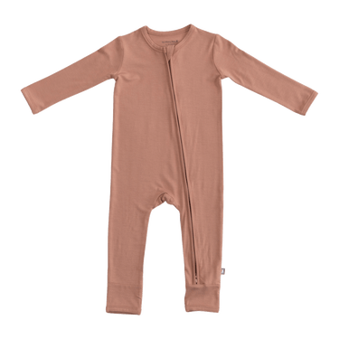 Zip Romper in Tiramisu