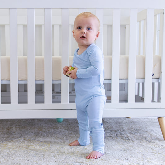 Infant Romper in Sky Blue