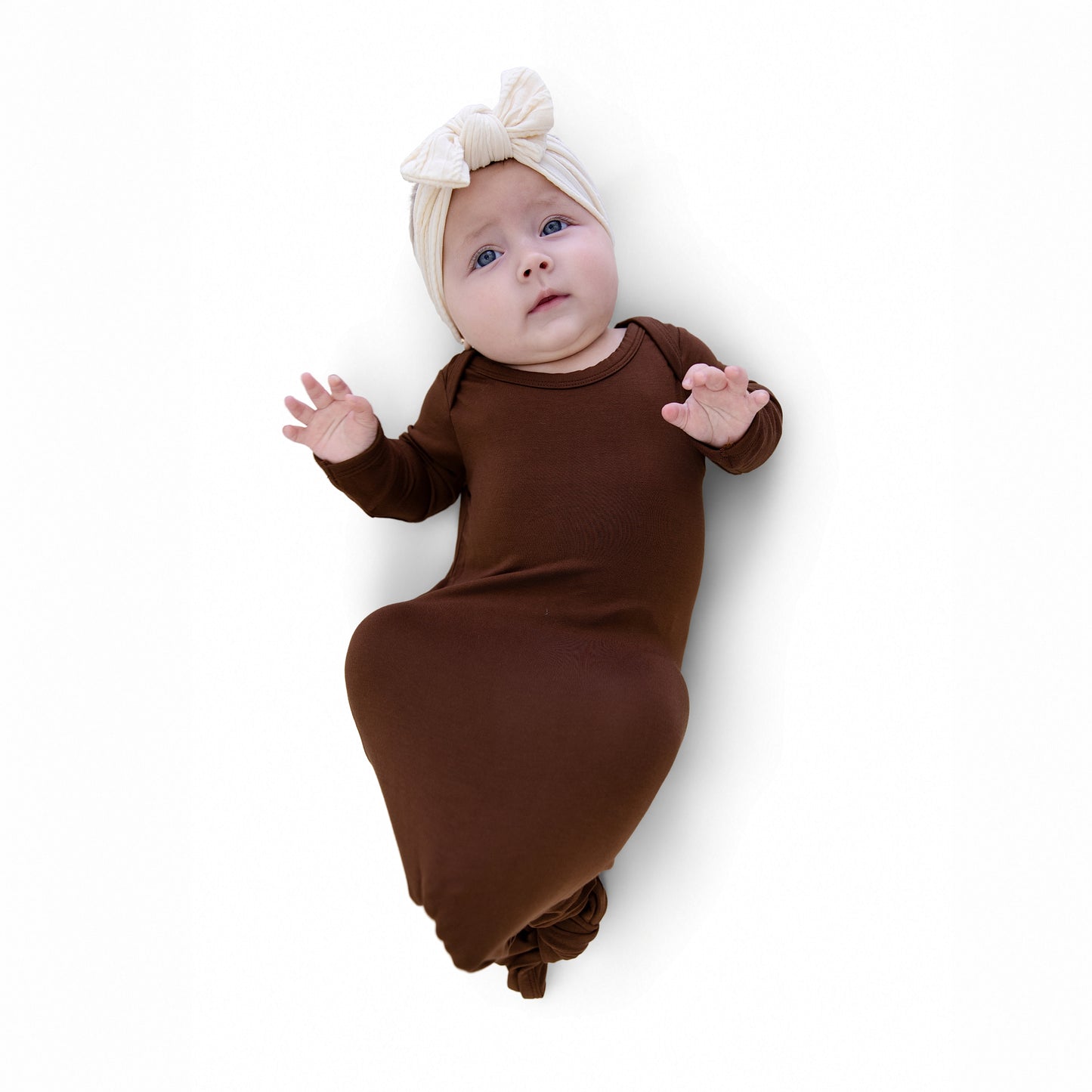 Knotted Gown in Dark Brown
