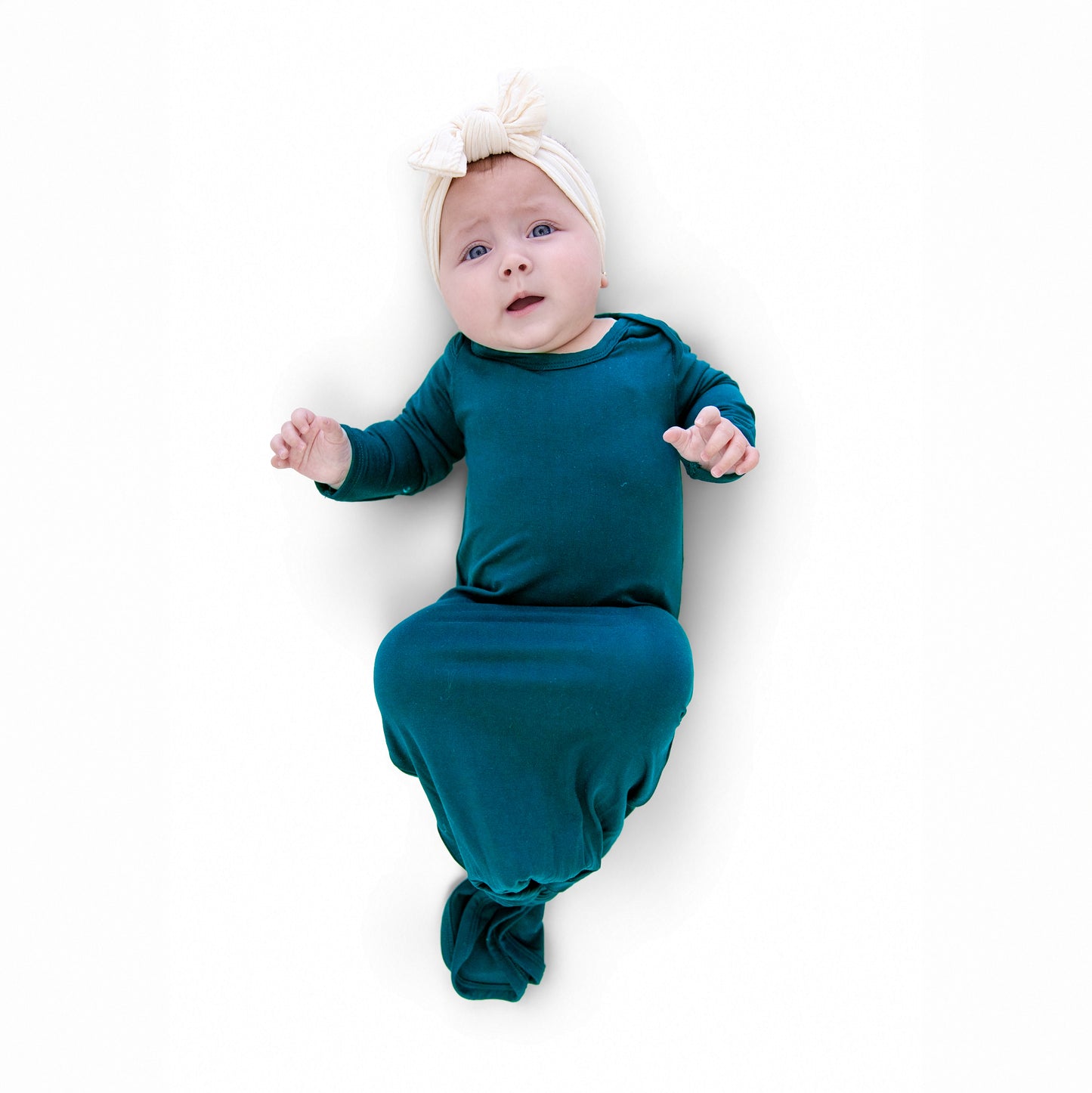 Knotted Gown in Teal