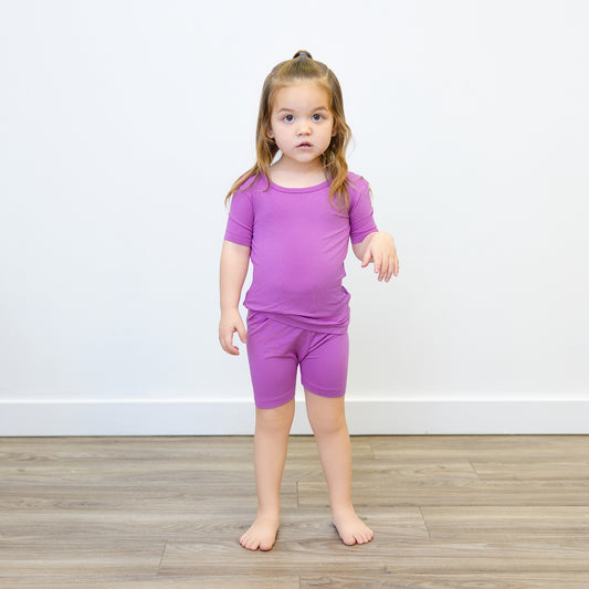 Short PJ Set in Deep Mauve