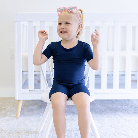Short PJ Set in Navy
