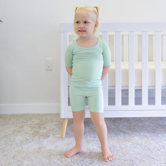 Short PJ Set in Soft Mint