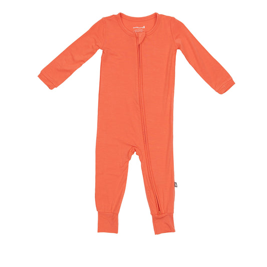 Toddler Zip Romper in Coral
