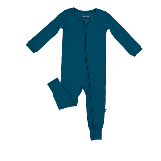 Toddler Zip Romper in Teal
