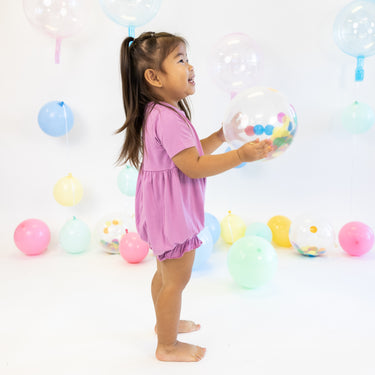 Bubble Romper in Orchid