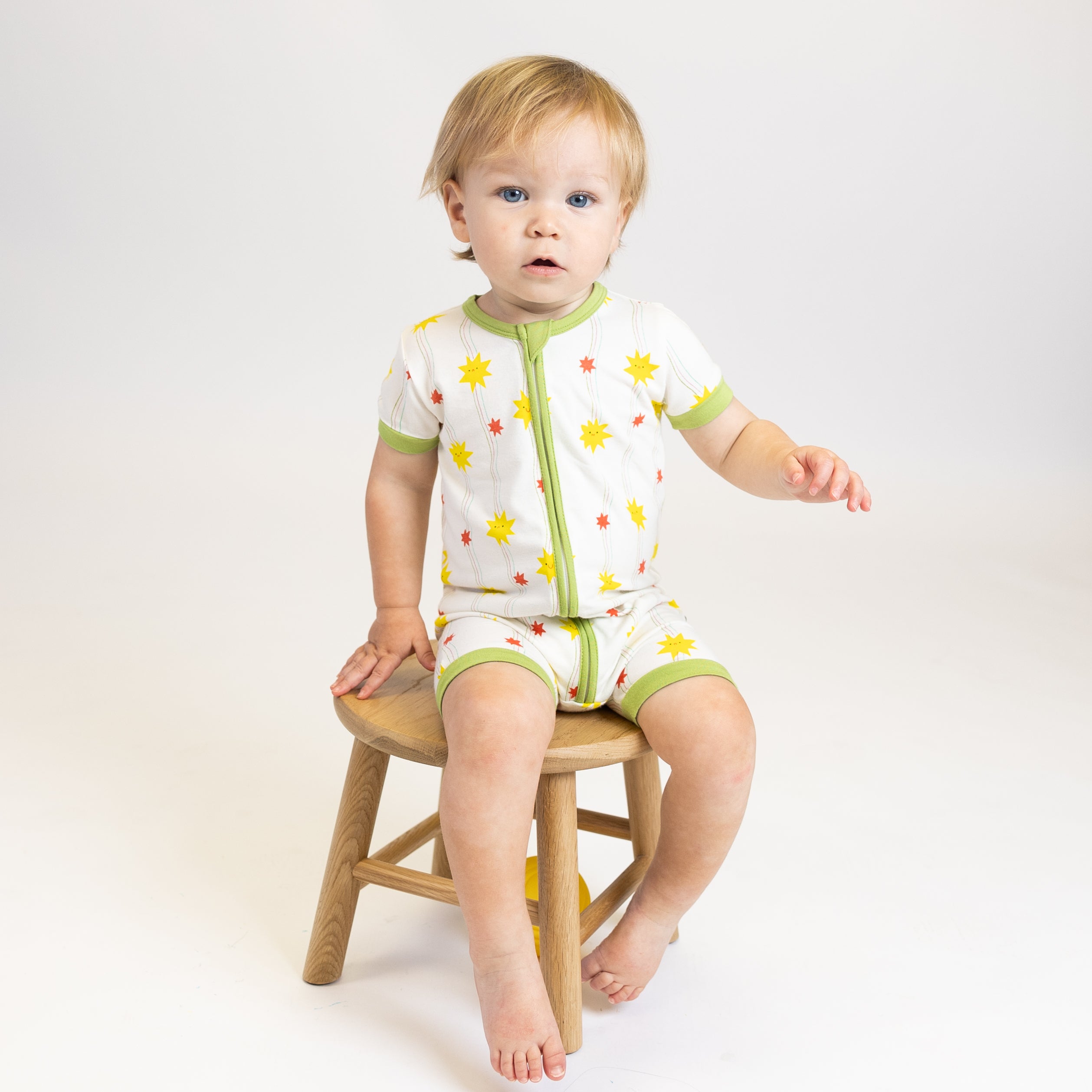 Short Zip Romper in Shooting Stars